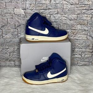 🔥🔥 Nike Air Force 1 High GS “Coastal Blue” Size 6Y Navy White Gum 653998-410🔥